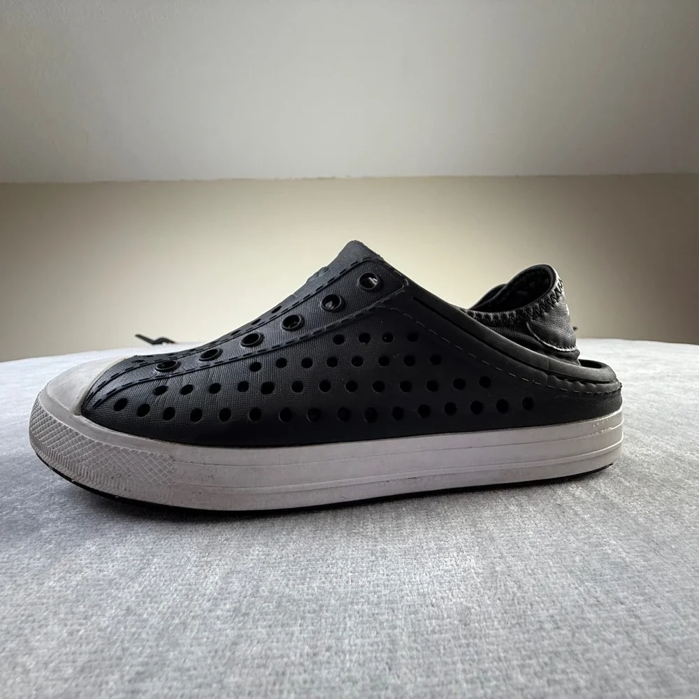 Skechers Kids Black EVA Perforated Slip On Water Shoes Sneakers Size 3